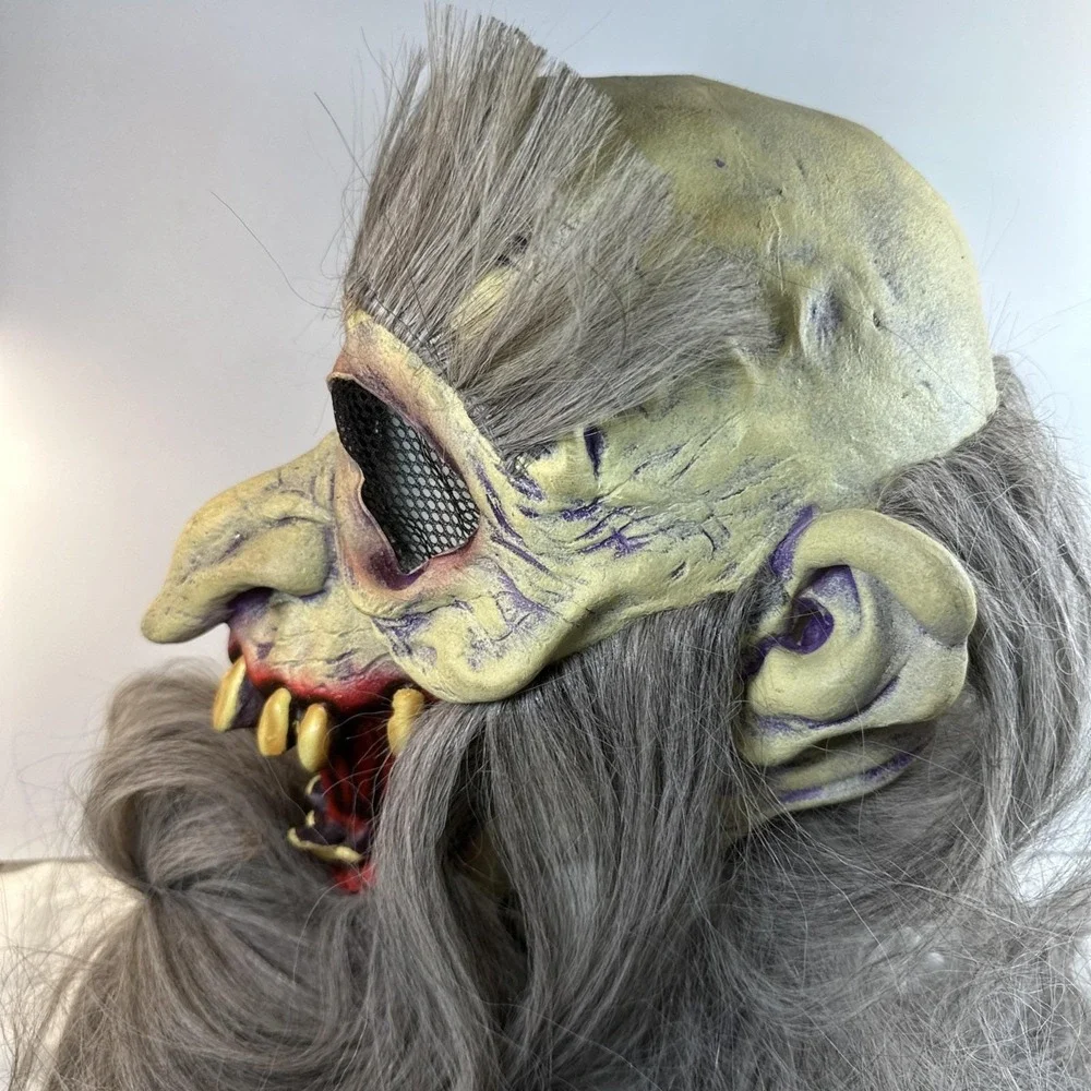 Vtg Paper Magic Group PMG Skull Mask Halloween Rubber Horror Cosplay